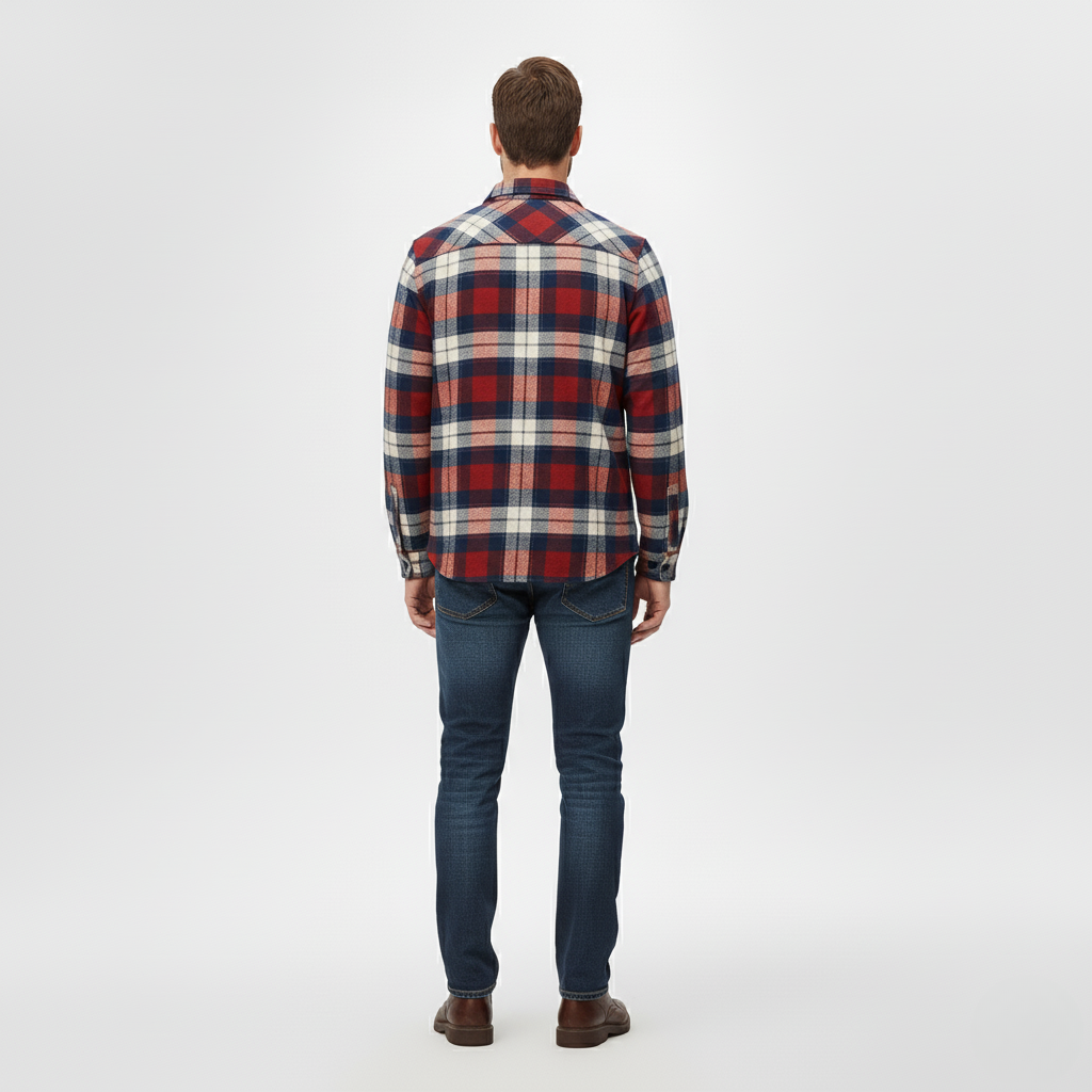 Men's Casual Plaid Shirt