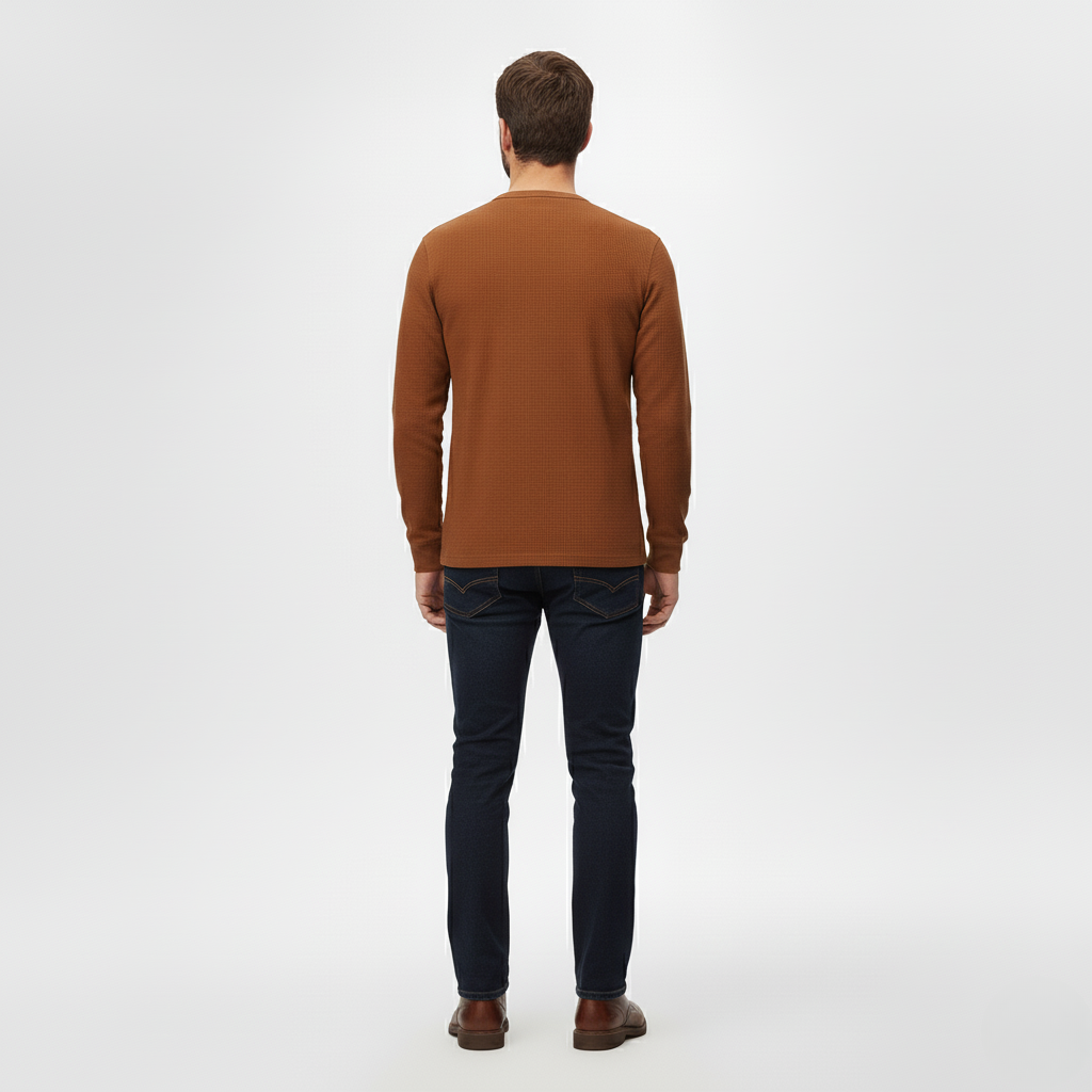 Men's Long-Sleeve Henley Shirt