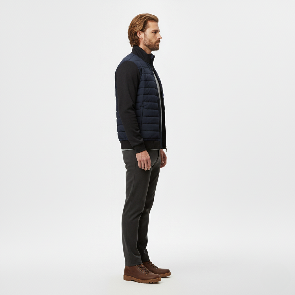 Men's Lightweight Quilted Zip Jacket