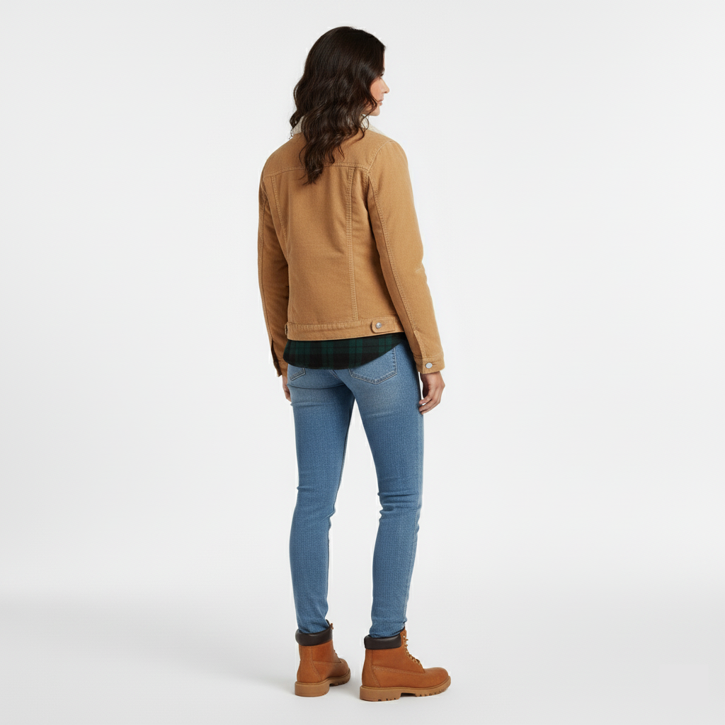 Women's Sherpa-Lined Denim Jacket