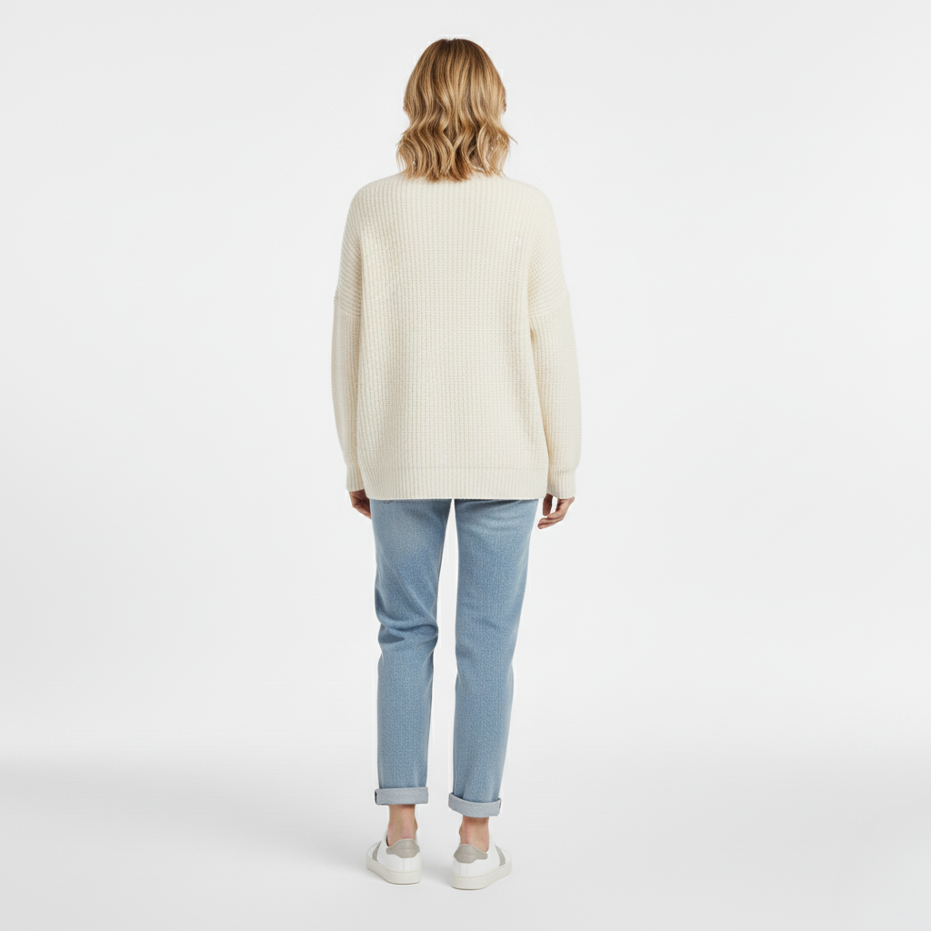 Women's Relaxed Button-Front Knit Cardigan