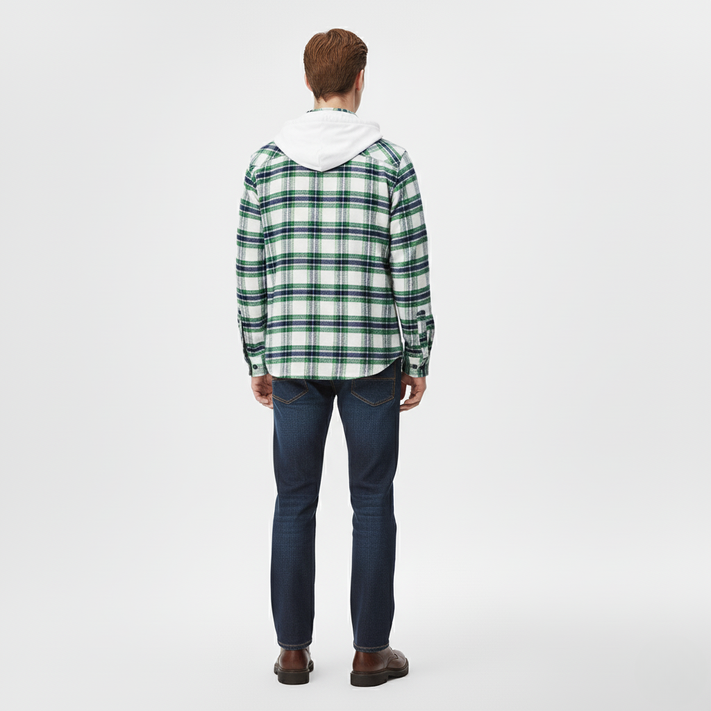 Men's Relaxed Checked Overshirt