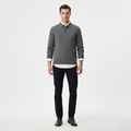 Men's Long-Sleeve Polo Sweater