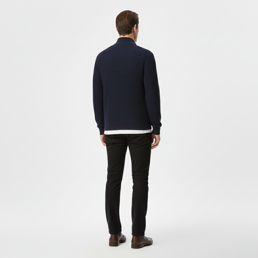 Men's Slim-Fit Half-Zip Knit Sweater