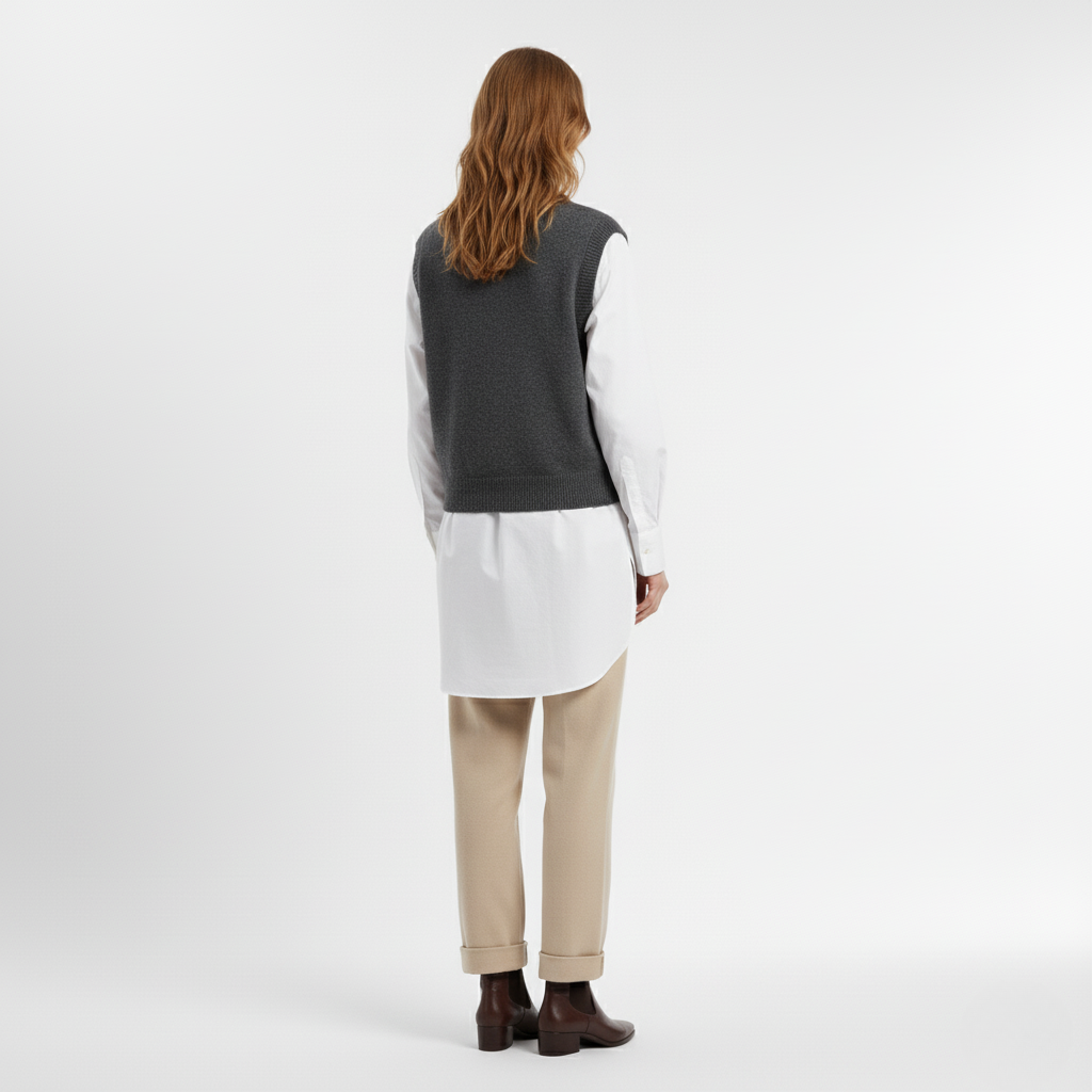 Women's V-Neck Knit Sweater Vest